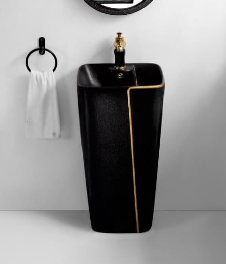 Ceramic Pedestal Wash Basin,BPB-528,size-17x15x34 Inch