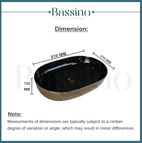Premium Designer Table Top Wash Basin (24X16X5 In) BTT-917