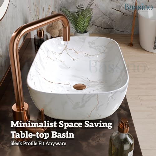 Premium Designer Table top/Counter top Wash Basin/Vessel sink (18x13x5.5 In) BTT-773-IN