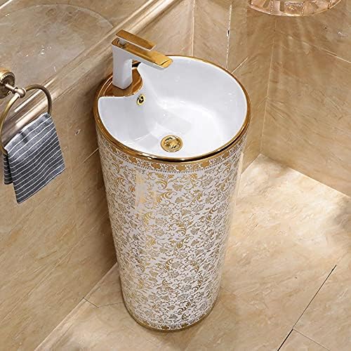 Ceramic Pedestal Wash Basin,BPB-514,size-16x16x34 Inch