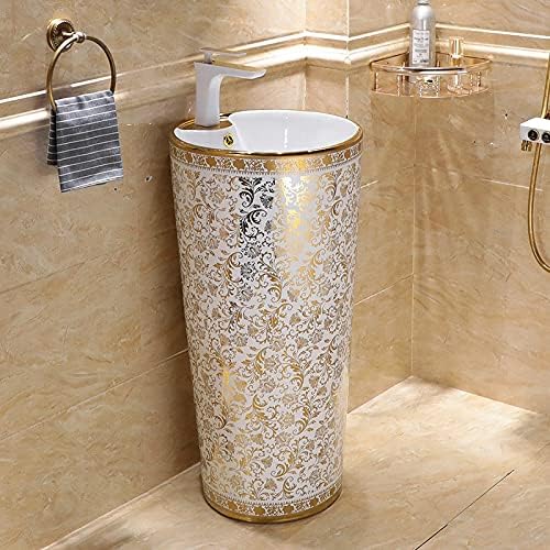 Ceramic Pedestal Wash Basin,BPB-514,size-16x16x34 Inch