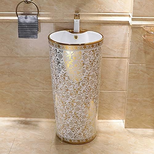 Ceramic Pedestal Wash Basin,BPB-514,size-16x16x34 Inch