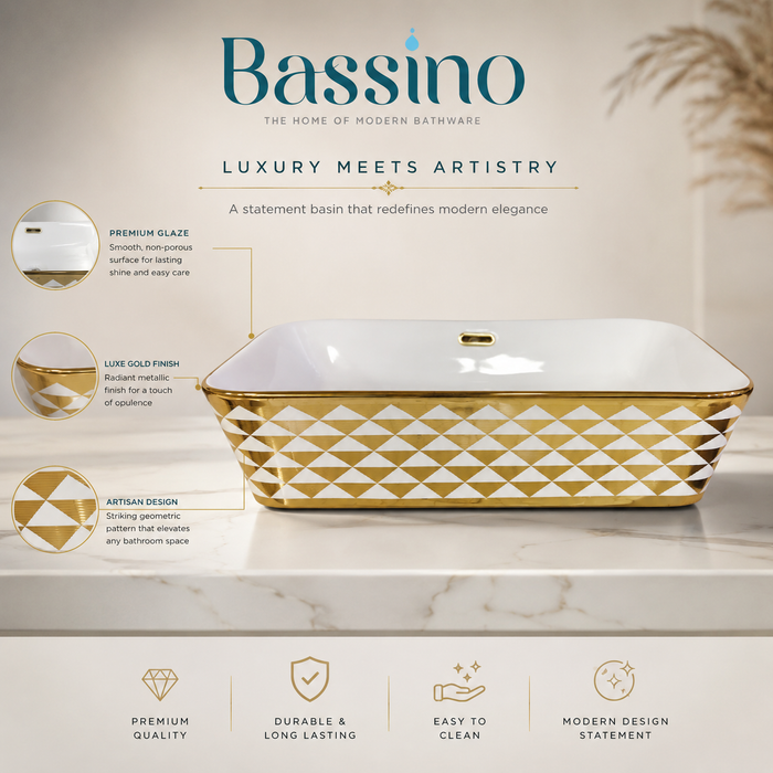 Designer Table Top Basin (22 x 15 x 5  in) BTT-1000