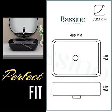 Premium Designer Table top Wash Basin (18x13x5.5 In) BTT-797-IN