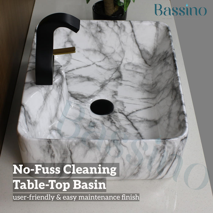 Premium Designer Table top/Counter top Wash Basin/Vessel sink (19x15x5.5 In) BTT-1150