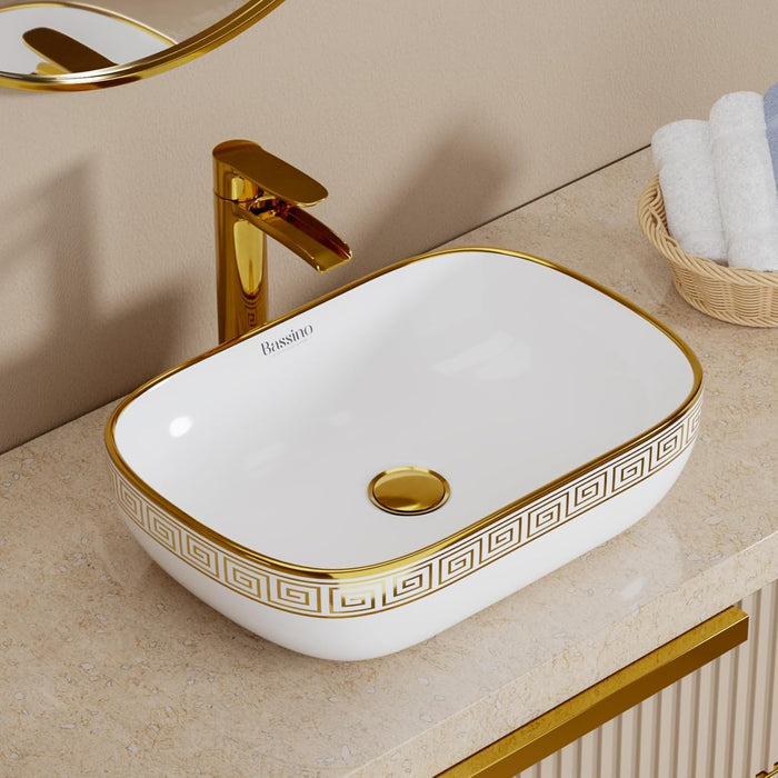 Premium Designer Table Top Wash Basin (18x13x5.5 In) BTT-0194-IN