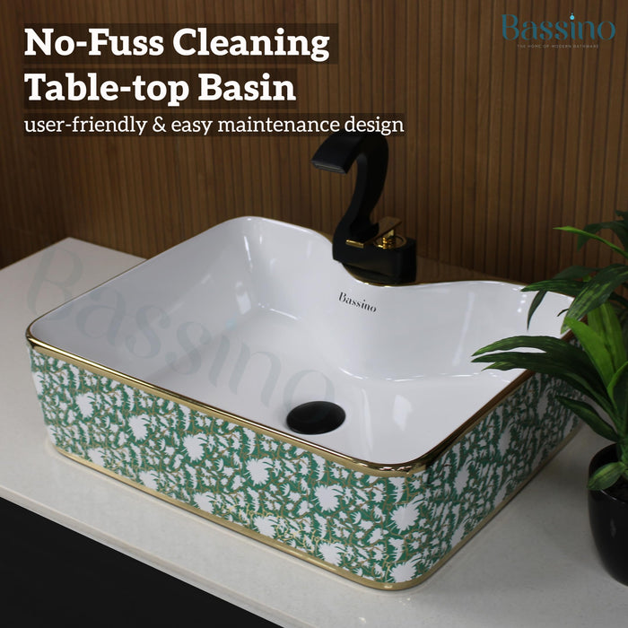 Premium Designer Table top/Counter top Wash Basin/Vessel sink (19x15x5.5 In) BTT-1144