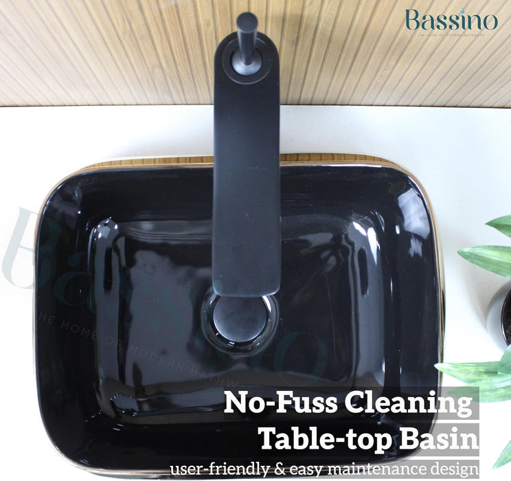 Premium Designer Table top/Counter top Wash Basin/Vessel sink (18x14x5.5 In) BTT-1155