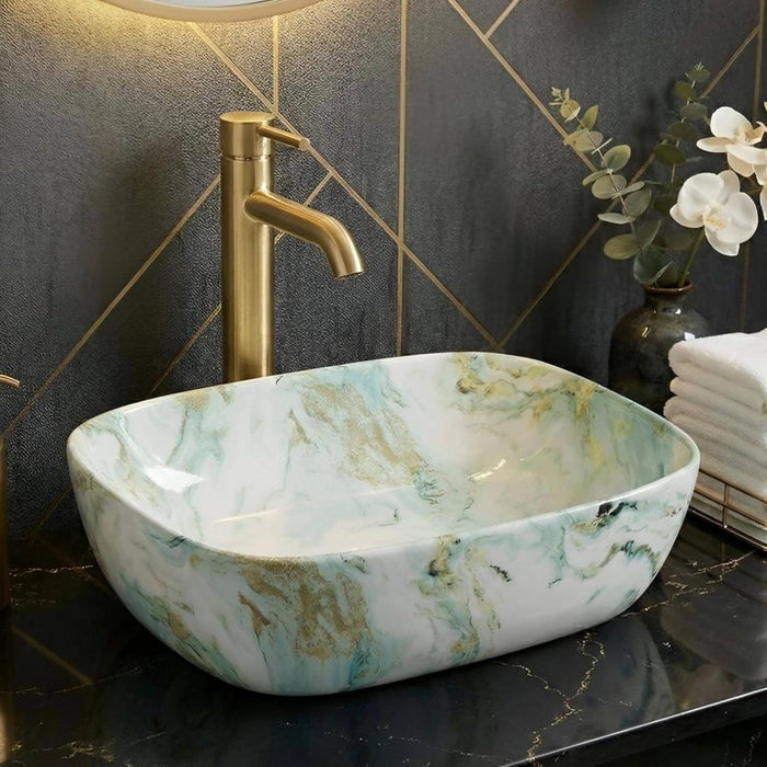 Premium Designer Table top/Counter top Wash Basin (18x13x5.5 In) BTT-557-IN