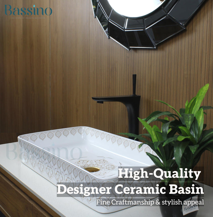 Premium Designer Table top/Counter top Wash Basin/Vessel sink (24x14x4.5 In)BTT-755-IN