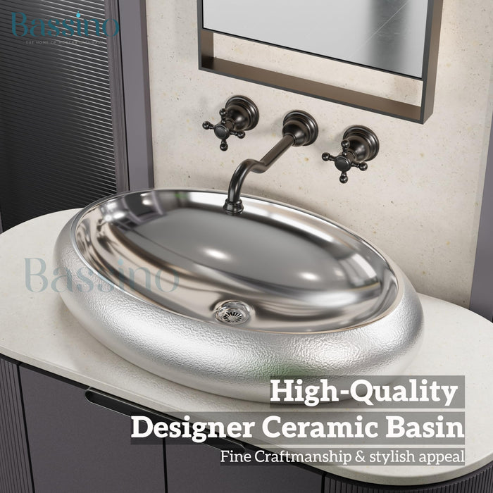 Premium Designer Table top/Counter top Wash Basin/Vessel sink (24x16x6 In) BTT-11273-IN