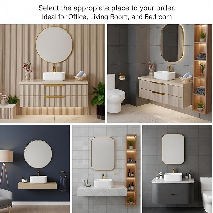 Premium Ceramic Table Top Wash Basin, White Glossy Rectangular Contemporary Design (16x12x6 Inch) BTT-W57