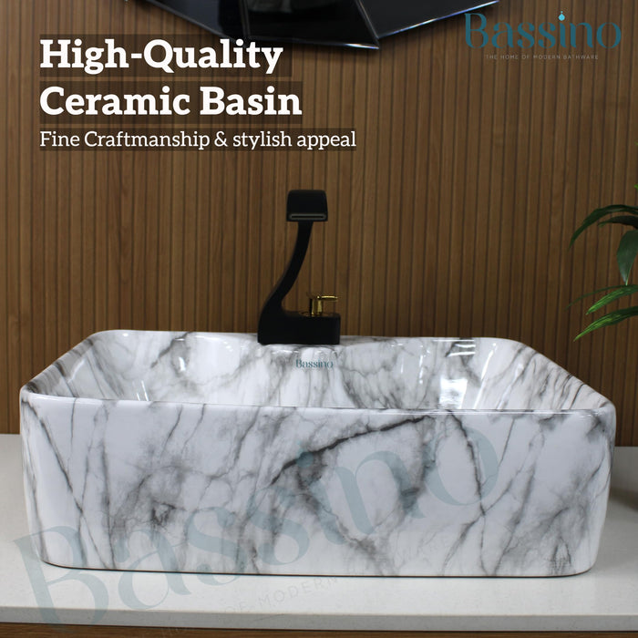 Premium Designer Table top/Counter top Wash Basin/Vessel sink (19x15x5.5 In) BTT-1150