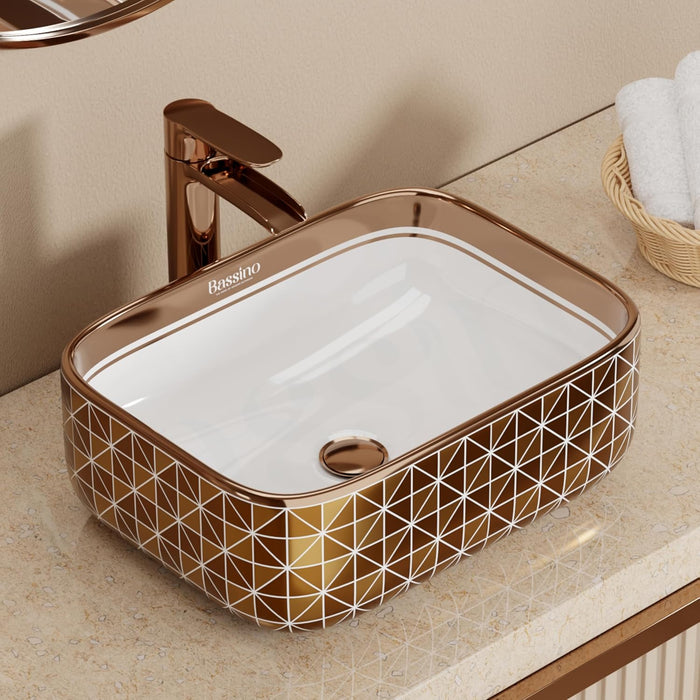 Premium Designer Table top/Counter top Wash Basin (16x12x6 In) BTT-1424