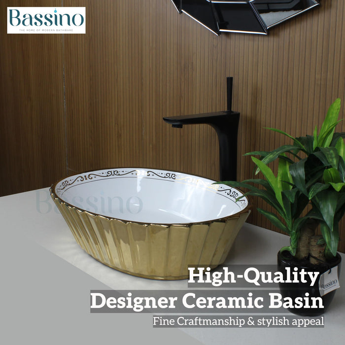 Premium Designer Table top/Counter top Wash Basin/Vessel sink (20x15x5 In) BTT-0175