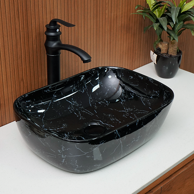 Designer Table Top Basin (18 x 14 x 5 In),BTT-11241-IN