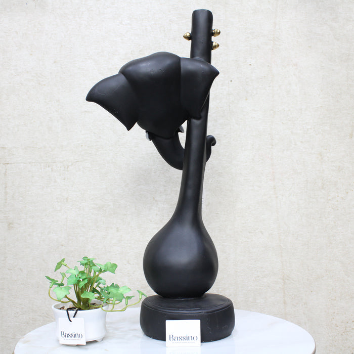 Lord Ganesh Mukh with Veena idol/statue for home and office,table top decor item,Hindu Religious Statue