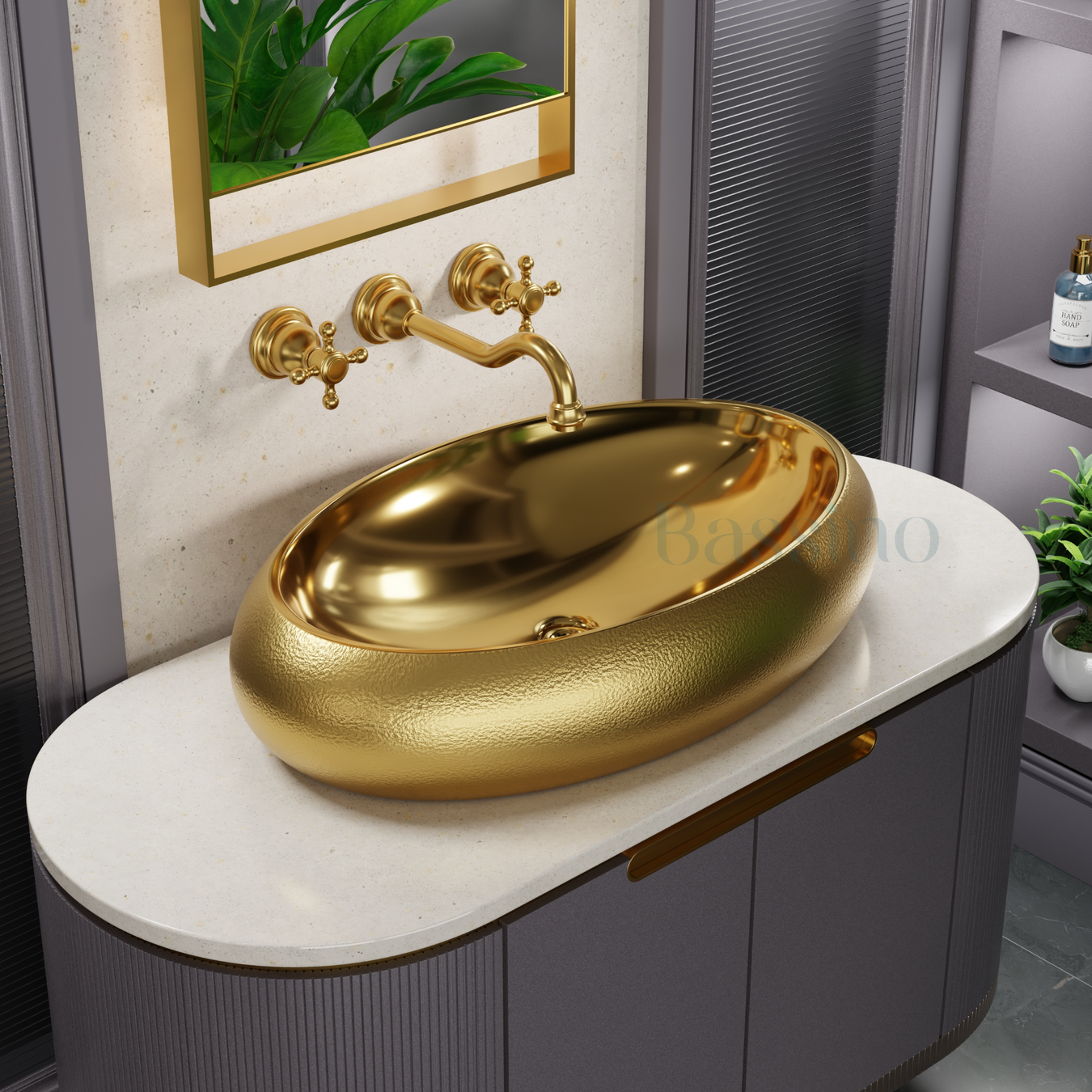 GOLD TABLE TOP BASIN