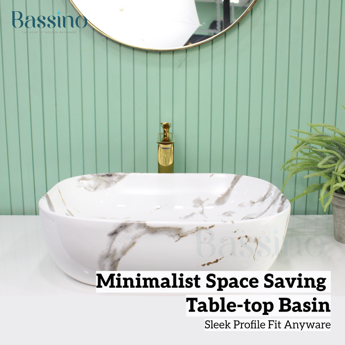 Premium Designer Table top/Counter top Wash Basin/Vessel sink (20x16x6 In) BTT-1411