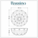 Bassino 16" Luxury Crystal Cut Countertop Wash Basin