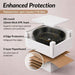 Bassino Black Marble Oval Countertop Textured Wash Basin 