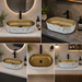 Bassino Designer Table Top Wash Basin 22 × 13 × 5.5 Inches | Dual Color Imported Basin