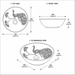 Bassino Peacock Design Round Countertop Wash Basin