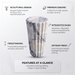 Ceramic Pedestal Wash Basin | Blue Marble