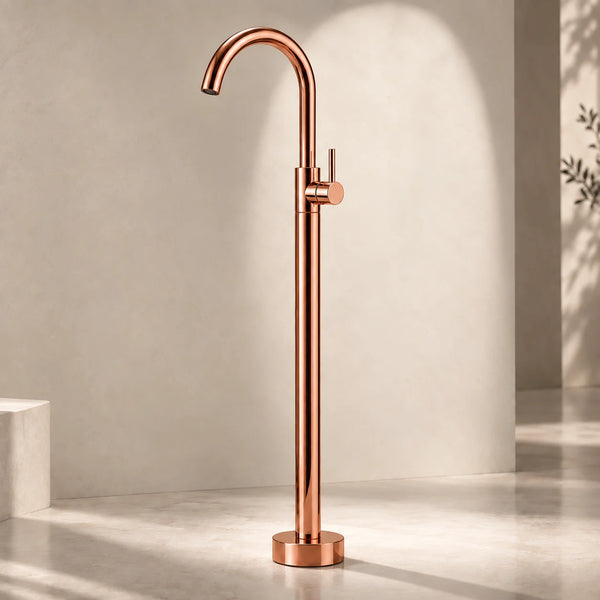 Bassino Free Standing Basin Mixer Tap –  Floor Mounted Faucet for Pedestal Basins
