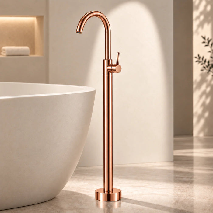 Bassino Free Standing Basin Mixer Tap –  Floor Mounted Faucet for Pedestal Basins