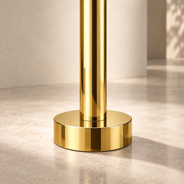 Floor-Mounted Basin Mixer Tap for pedestal Basin & Bath tub Gold