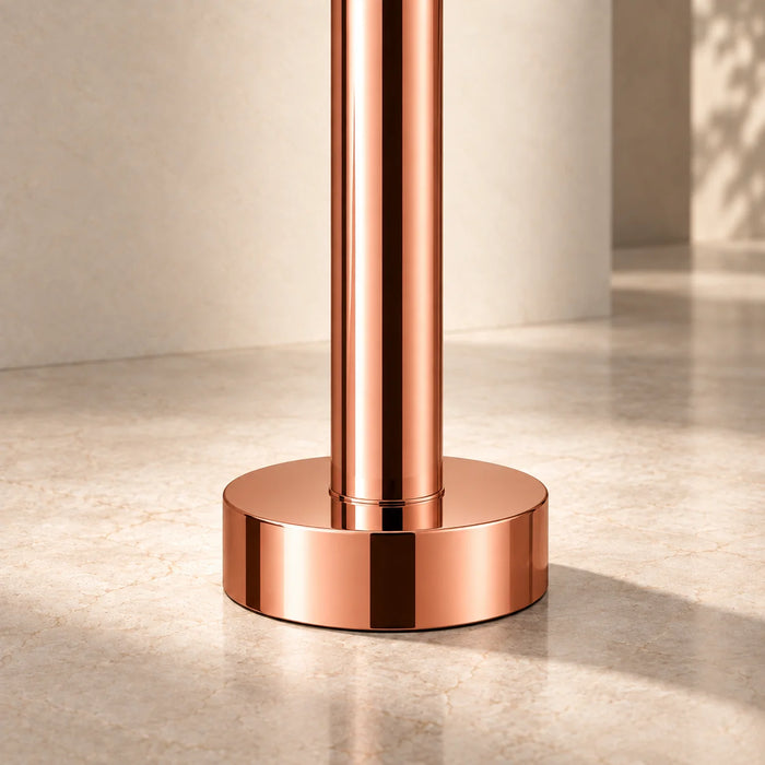 Floor-Mounted Basin Mixer Tap for pedestal Basin & Bath tub Rose gold