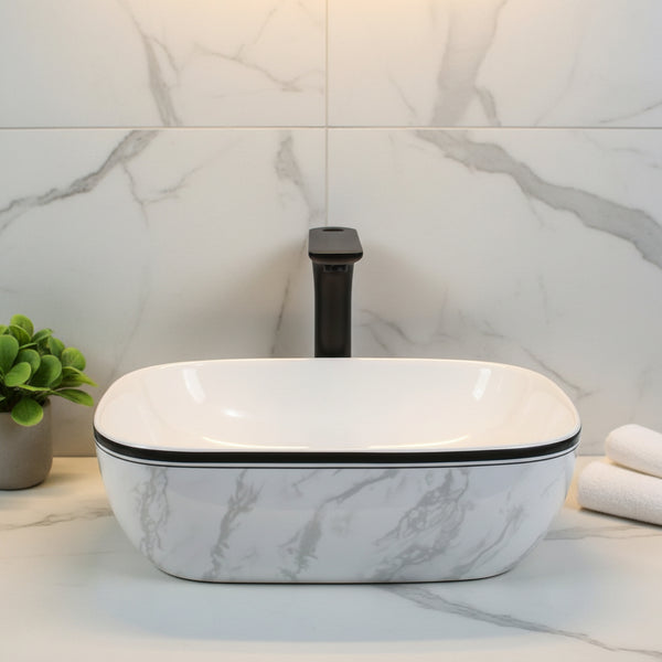 Premium Designer Table top/Counter top Wash Basin (18x13x5.5 In) BTT-857-IN