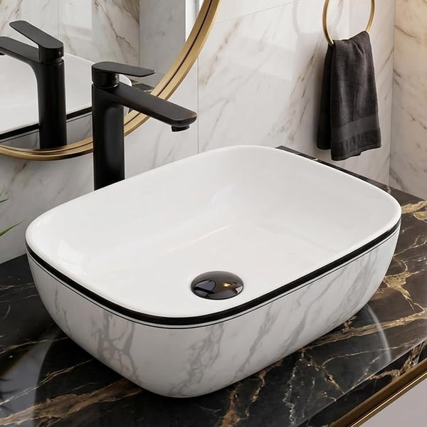 Premium Designer Table top/Counter top Wash Basin (18x13x5.5 In) BTT-857-IN