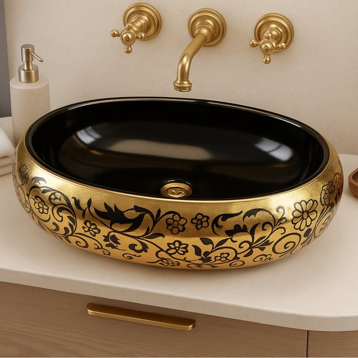 Premium Designer Table Top Wash Basin (24x16x6 In)