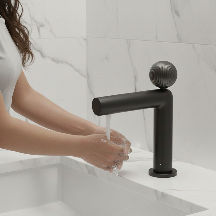 BASSINO Modern Luxury Croma Premium Basin Faucet | 3 years warranty Black