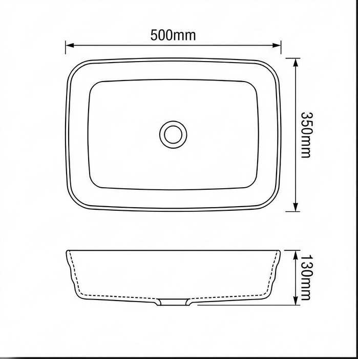 Antique Copper Designer Bathroom Sink Rectangular Countertop Wash Basin 20 × 14 × 5 Inches