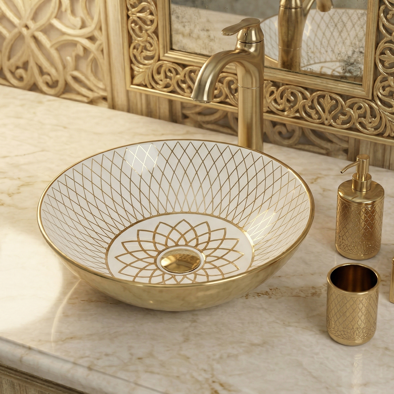 Golden Wash Basin