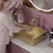 Gold Stainless Steel Wash Basin 