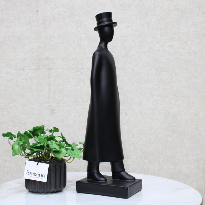 Simple Model Gentleman Statue Handcrafted Art Sculpture Figurine Accent Décoration BSP-8178  L9 W12 H40 CM