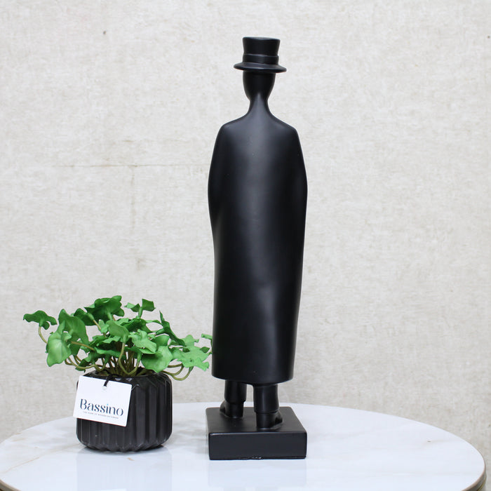 Simple Model Gentleman Statue Handcrafted Art Sculpture Figurine Accent Décoration BSP-8178  L9 W12 H40 CM