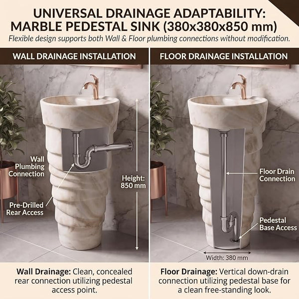 Ceramic Pedestal Wash Basin,BPB-646,size-15x15x34 Inch