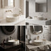 Ivory white marble finish oval table top wash basin with beige veining, vertical fluted exterior and 20 inch countertop design for modern luxury bathrooms.