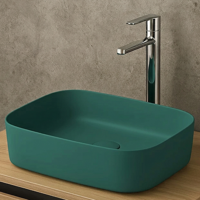 Matte Green Melamine Wash Basin