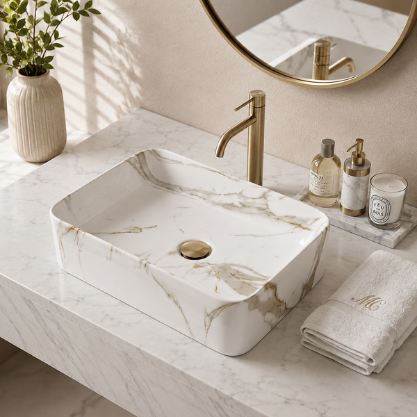 Premium Designer Multi-Print Table Top Basin (20x16x5 In)