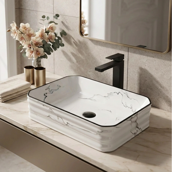Premium Designer Table top Wash Basin (18x13x5 In) BTT-1366