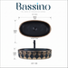 Premium Designer Ceramic Table Top Wash Basin, Black-Rosegold Matt (20 x 12.5 x 5.5 In) ZXTT/760