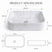Premium Designer Multi-Print Table Top Basin (20x14x5 In)