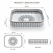 Premium Designer Multi-Print Table Top Basin (20x14x5 In) Morrocon