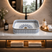 Premium Designer Multi-Print Table Top Basin (20x14x5 In) Morrocon
